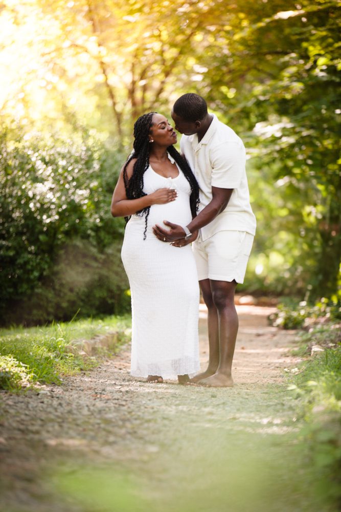 Chapel Hill maternity gender reveal photography